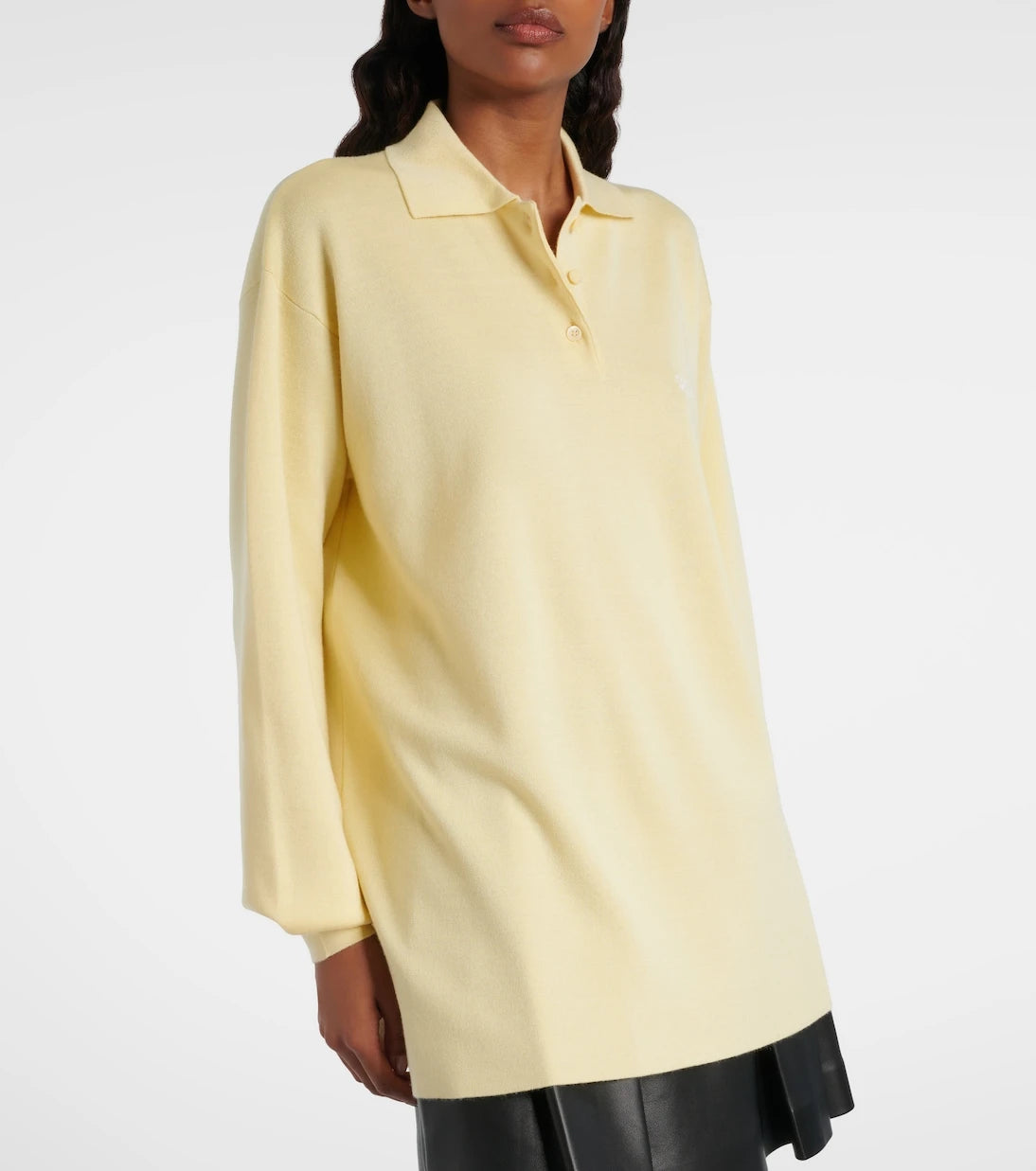 Loewe - Double L cashmere and silk-blend polo sweater