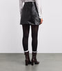 Claudie Pierlot Black Leather Mini Skirt