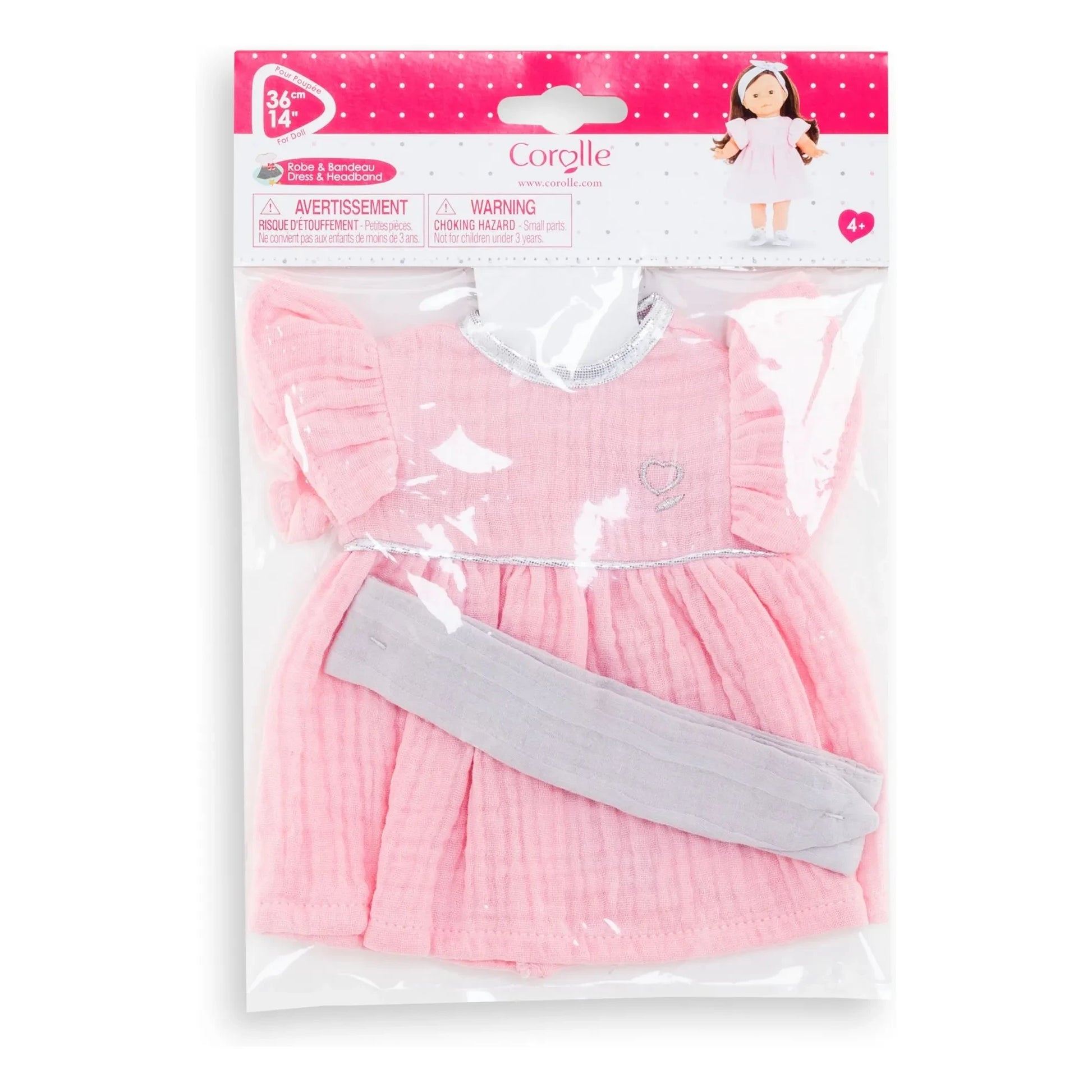 Corolle - Ma Corolle - Dress and headband set | Pink