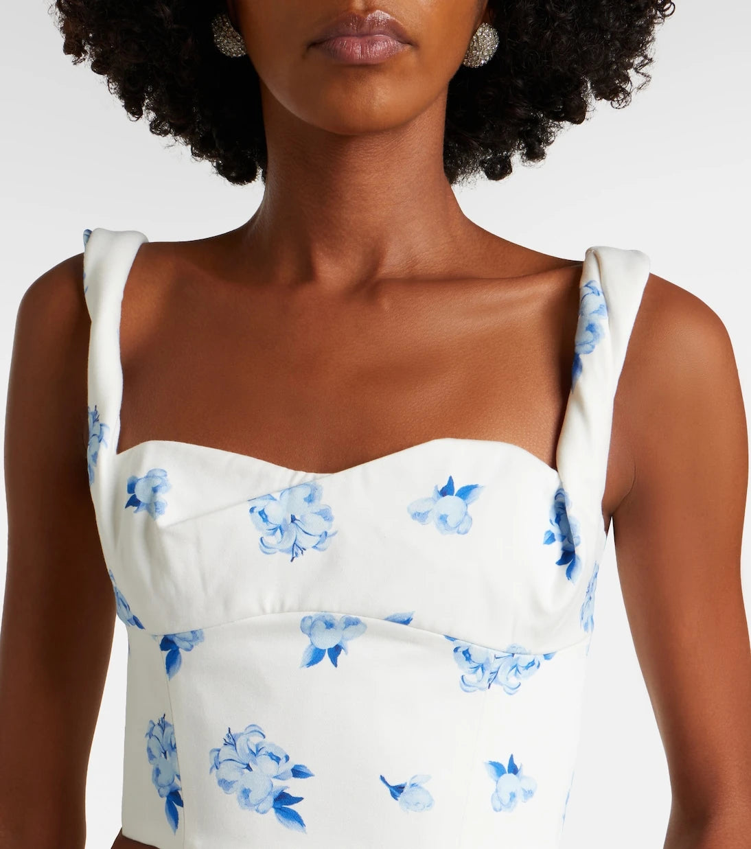 Leo Lin - Lexi floral cotton crop top