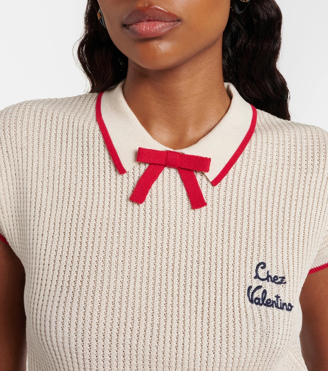 Valentino - Chez Valentino cotton-blend sweater