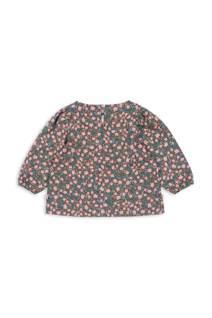 Konges Sløjd DREY SLIT BLOUSE GOTS Çocuk Pamuklu Bluz