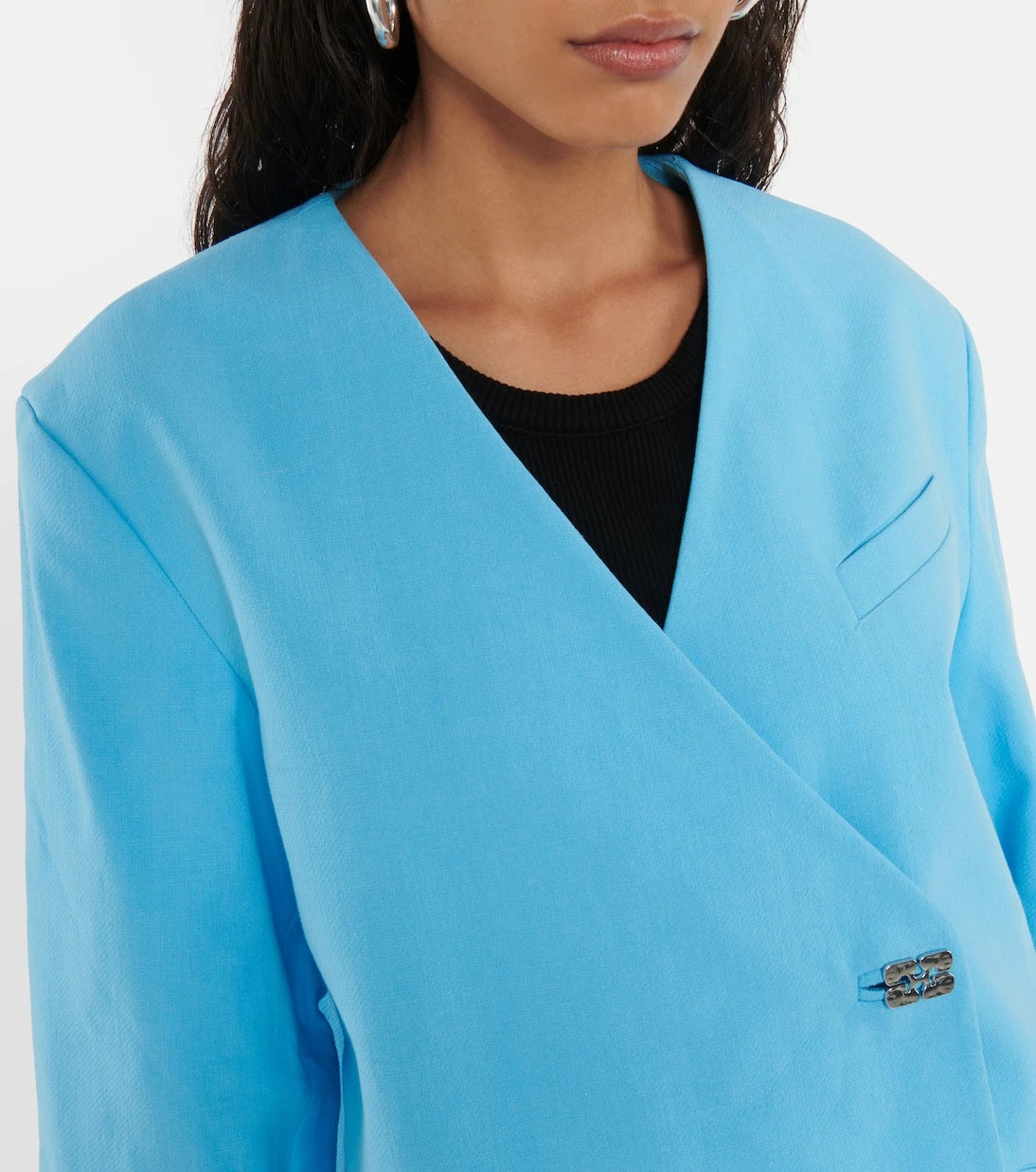 Ganni - Cotton blazer