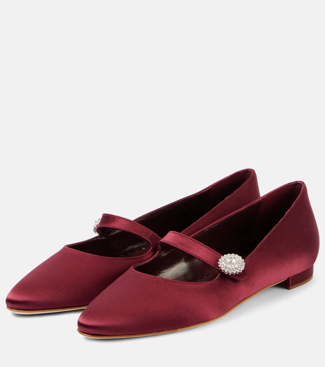 Manolo Blahnik - Marijanaflat embellished Mary Jane flats