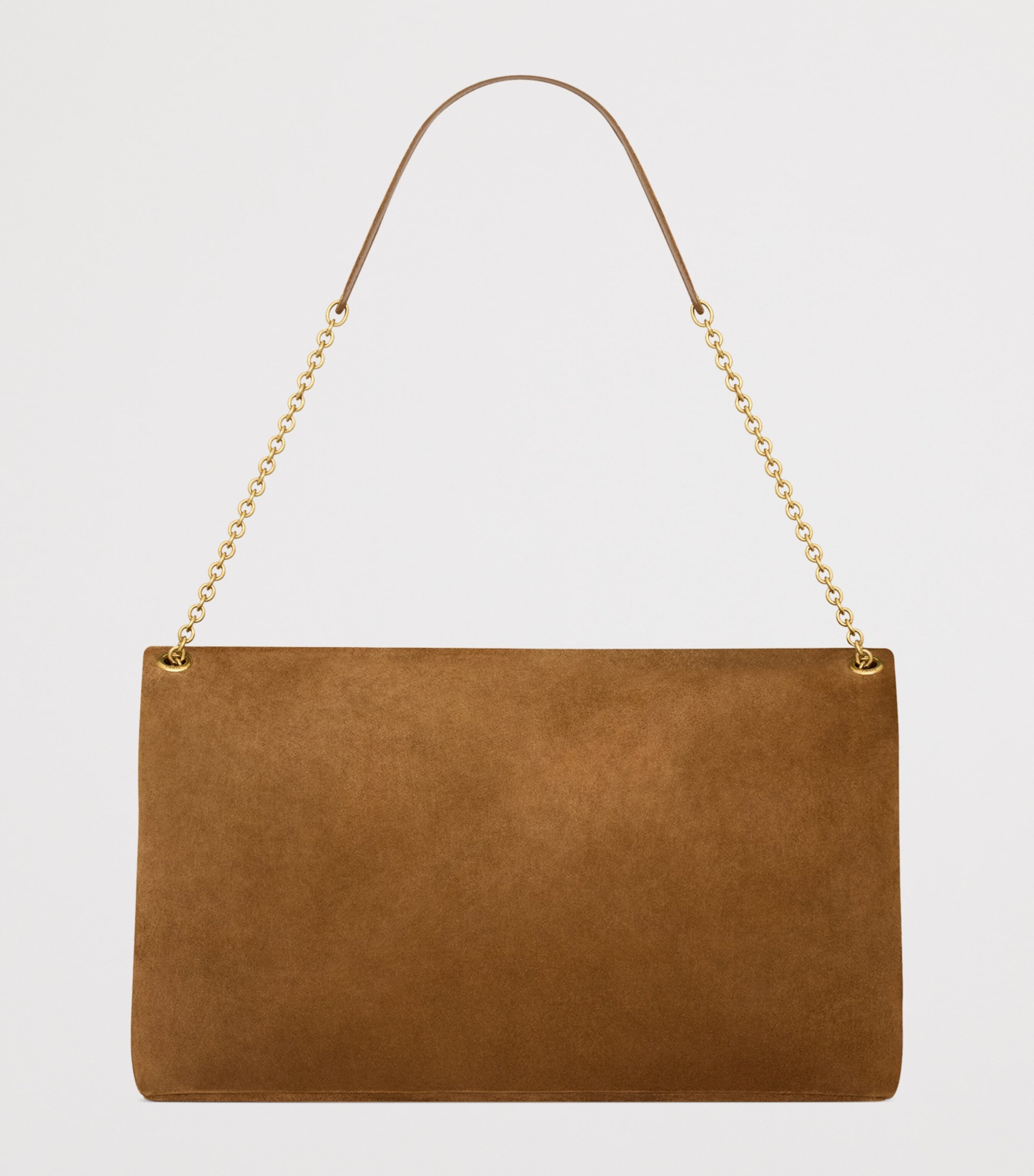 Saint Laurent Beige Extra Large Cassandre Envelope Chain Wallet