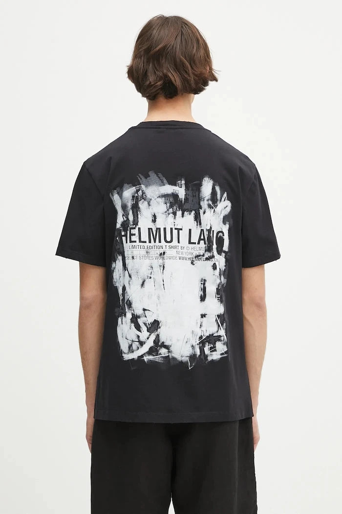 Памучна тениска Helmut Lang SCRIBBLE.T4.MAL.LT.