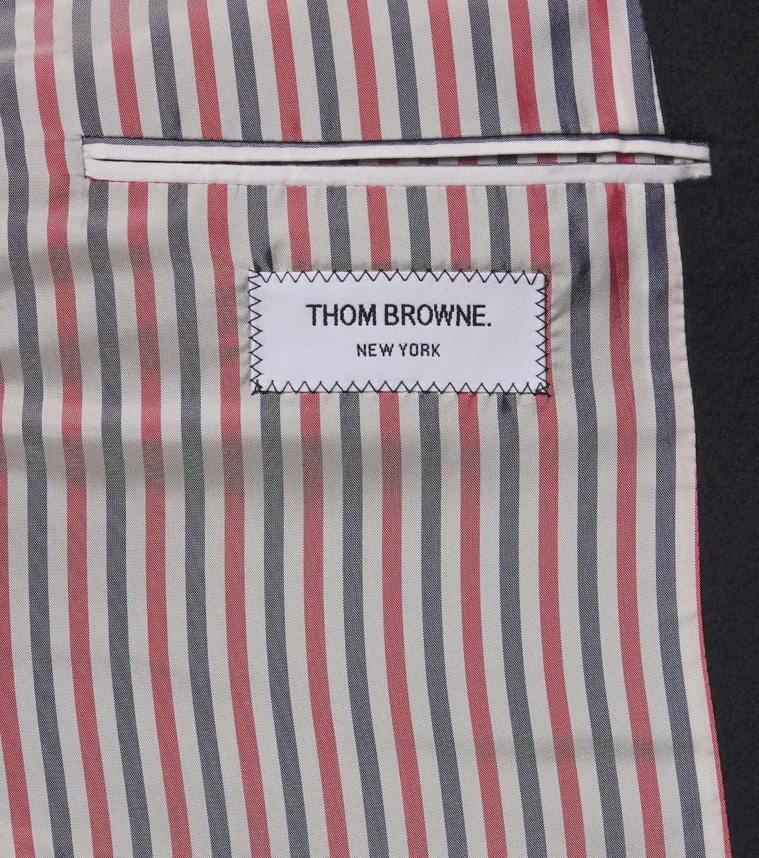 Thom Browne - Embroidered cashmere zibeline blazer