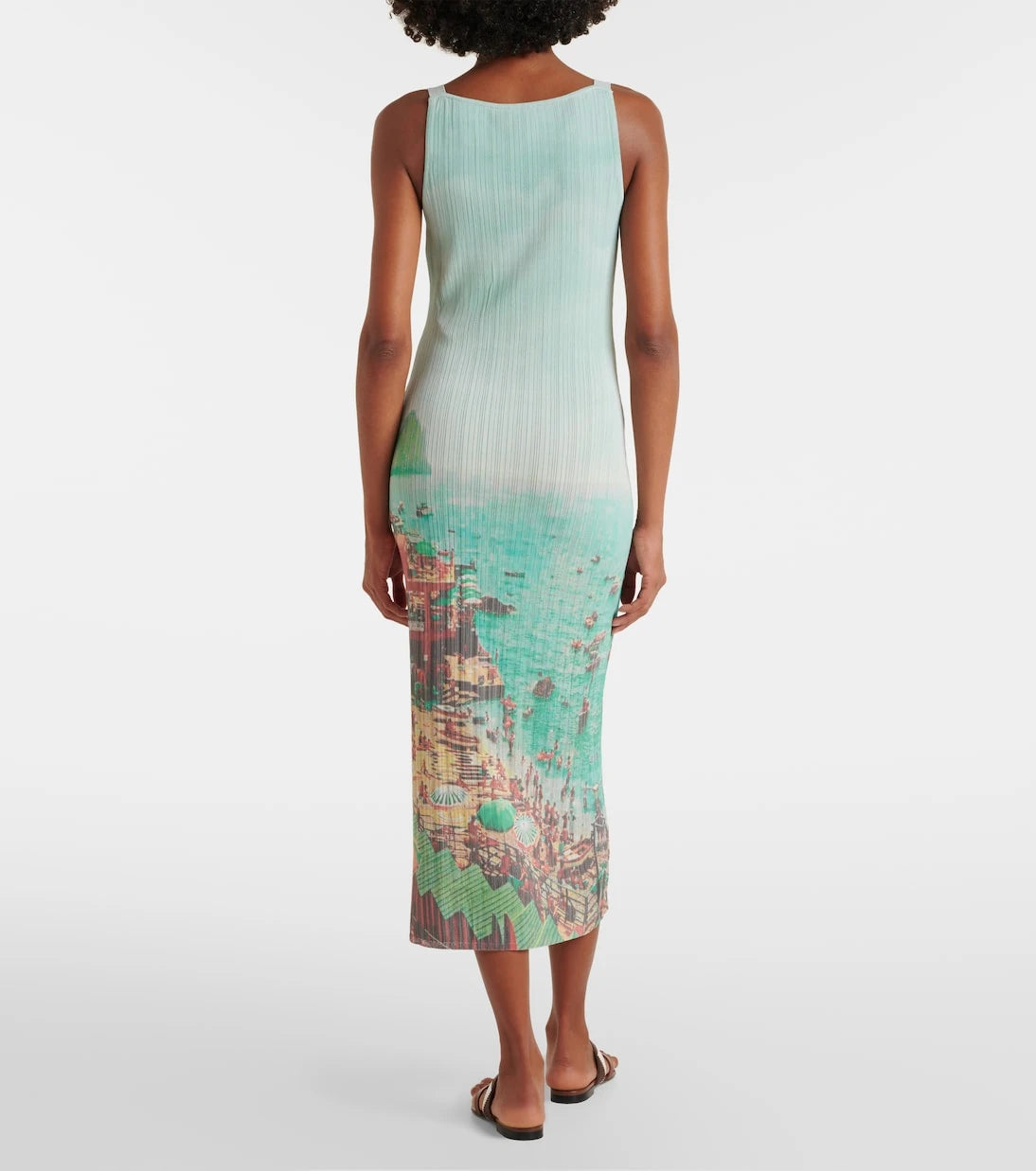 Staud - Bryn printed compact knit midi dress
