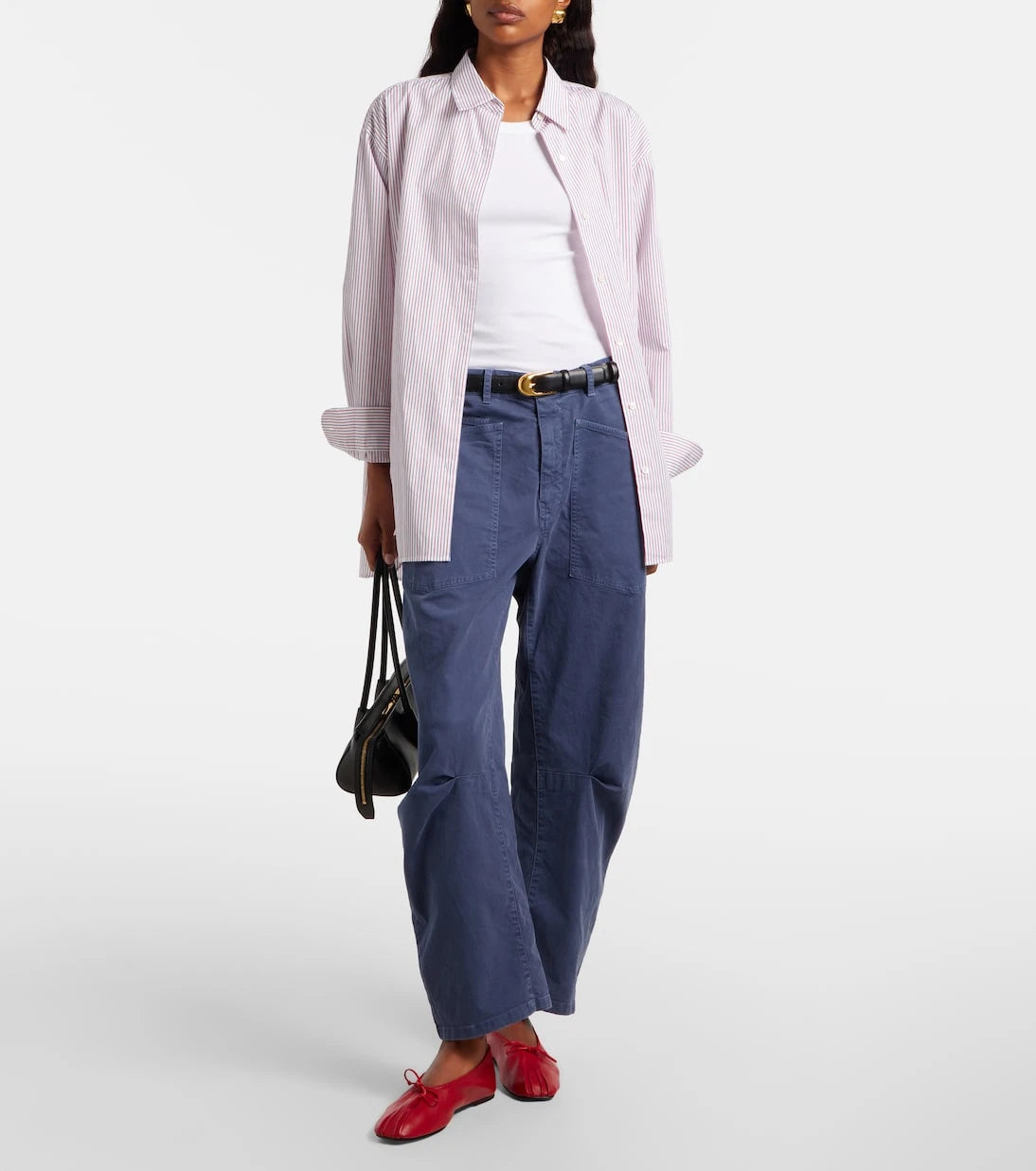 Nili Lotan - Yorke striped cotton shirt