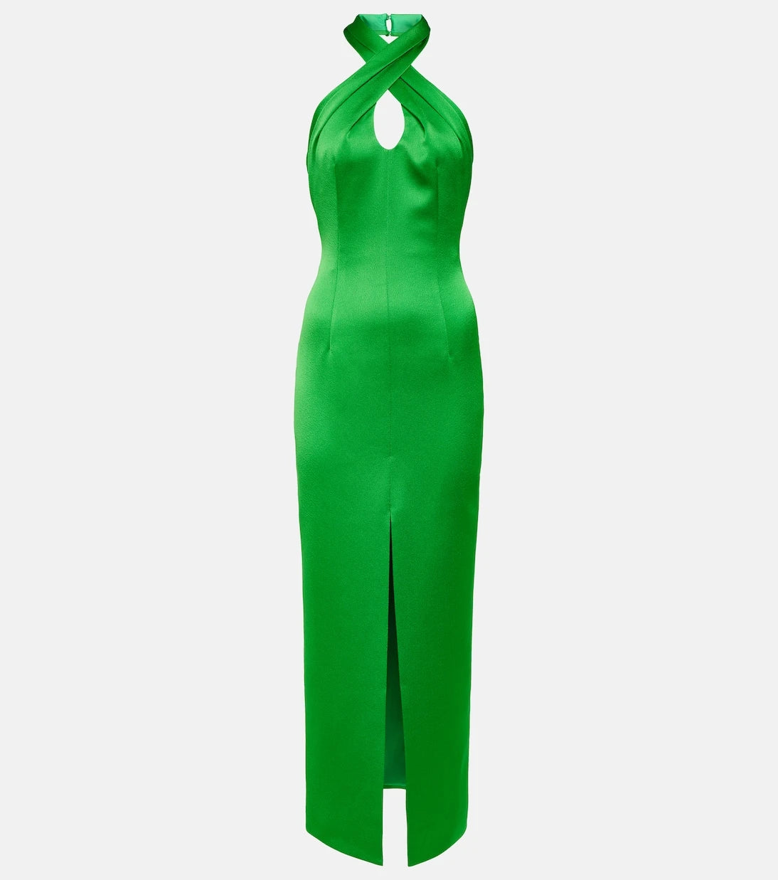 Rasario - Halterneck satin midi dress