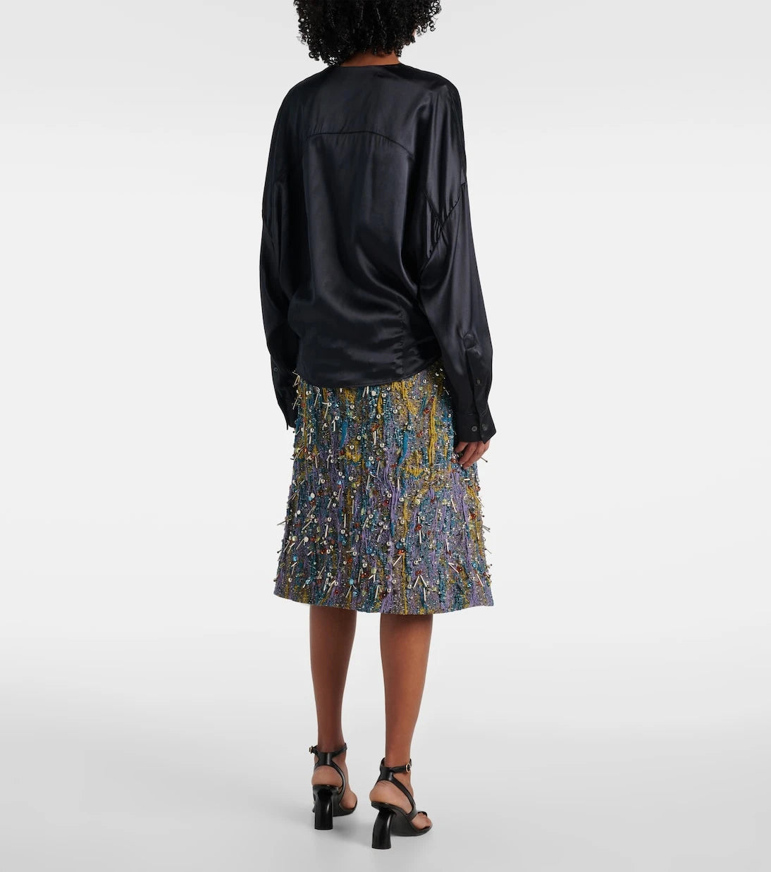 Dries Van Noten - Silk-blend satin blouse