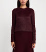 Max Mara Red Mohair-Blend Sweater