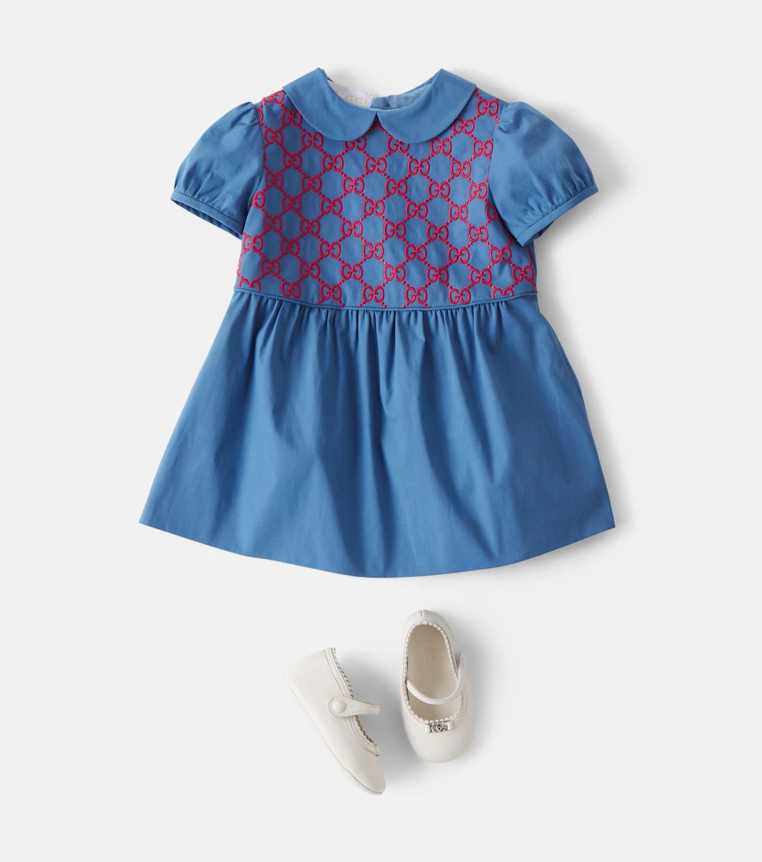 Gucci Kids - فستان أطفال من مزيج القطن
