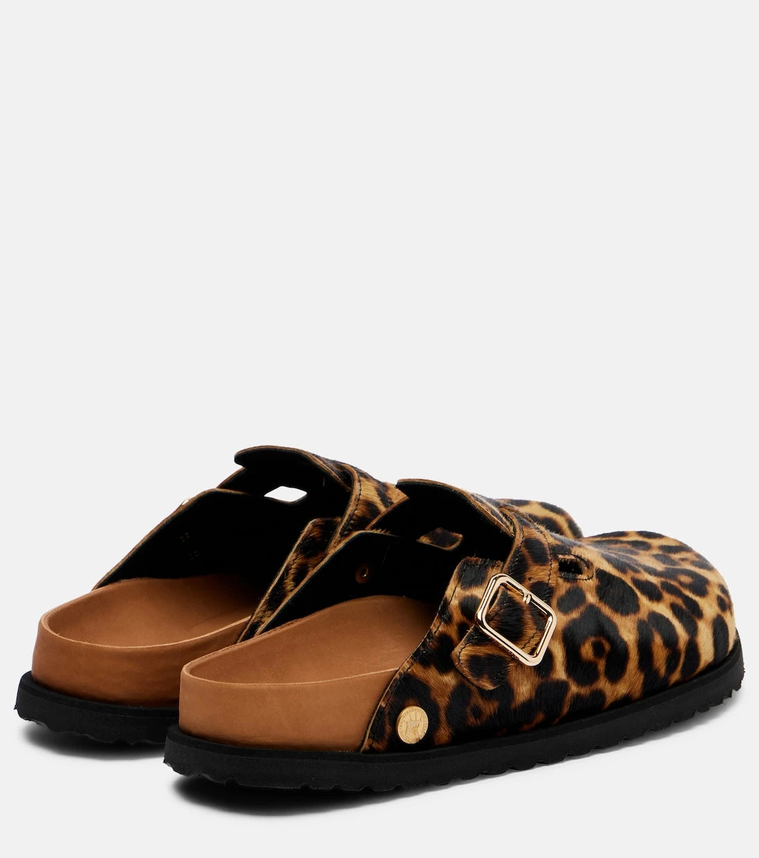 Birkenstock 1774 - قباقيب بوسطن من جلد العجل بطبعة الفهد