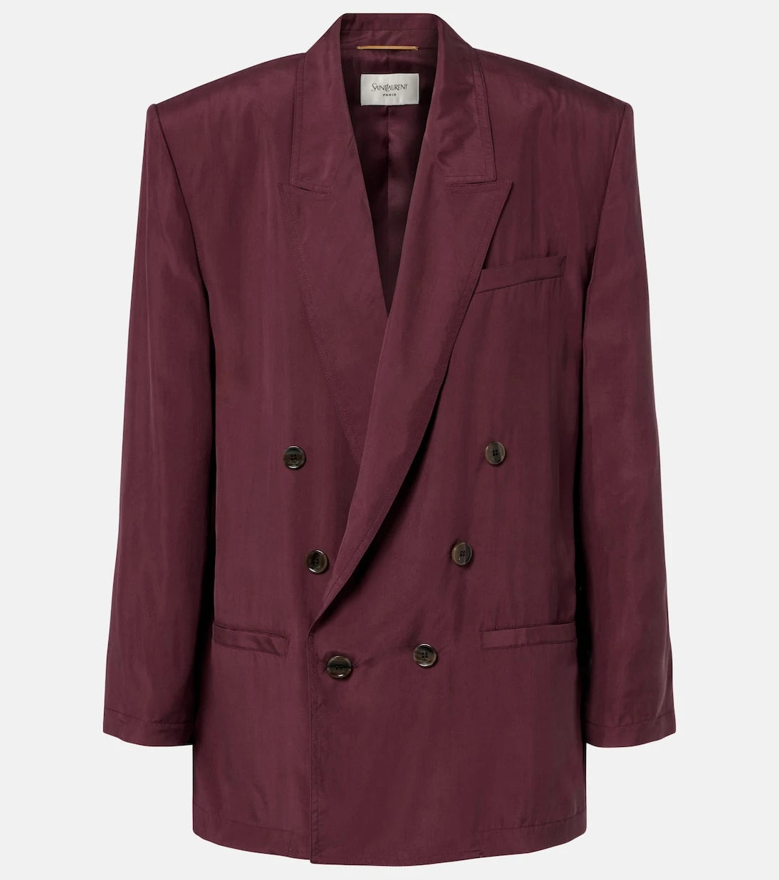 Saint Laurent - Double-breasted silk blazer