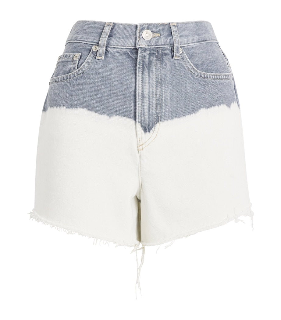 Maje Black Tie-Dye Denim Shorts