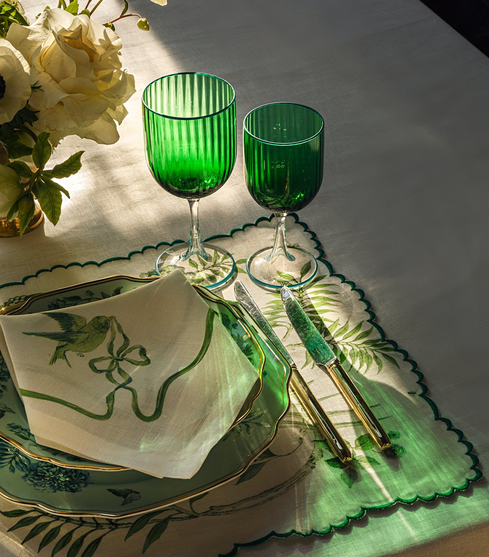 Aquazzura Linen Secret Garden Placemat (35cm x 50cm)