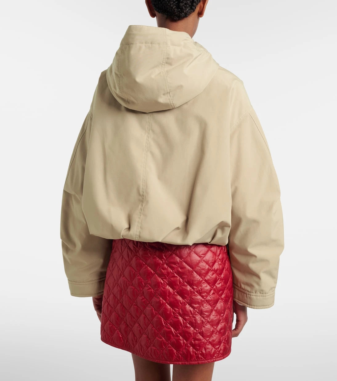 Moncler - Eucalyptus cropped down jacket
