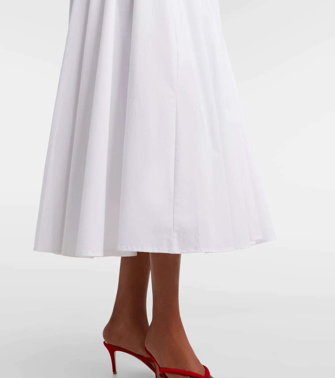 Staud - Gwen cotton poplin midi dress