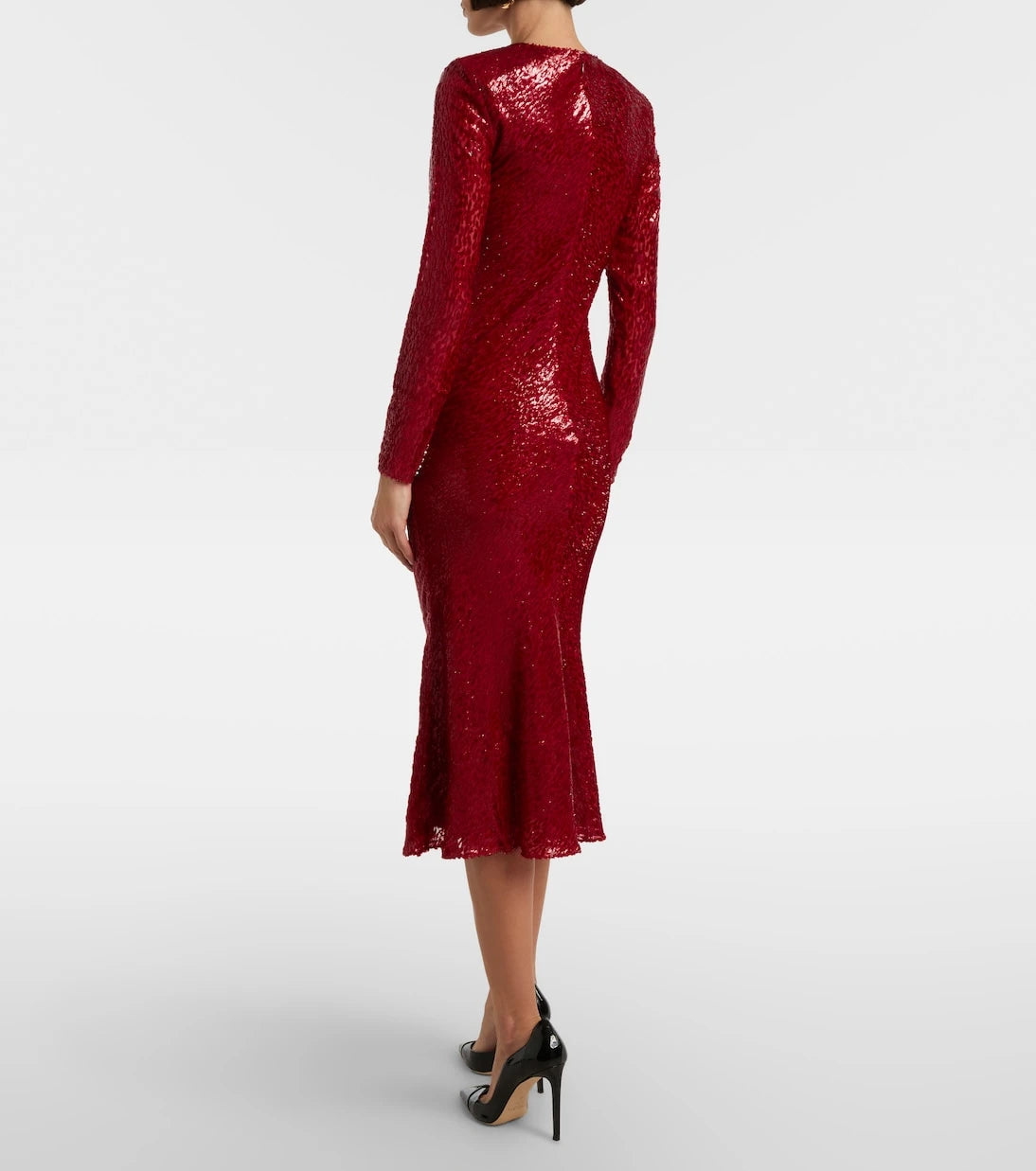 Self-Portrait - Fil coupé cutout maxi dress