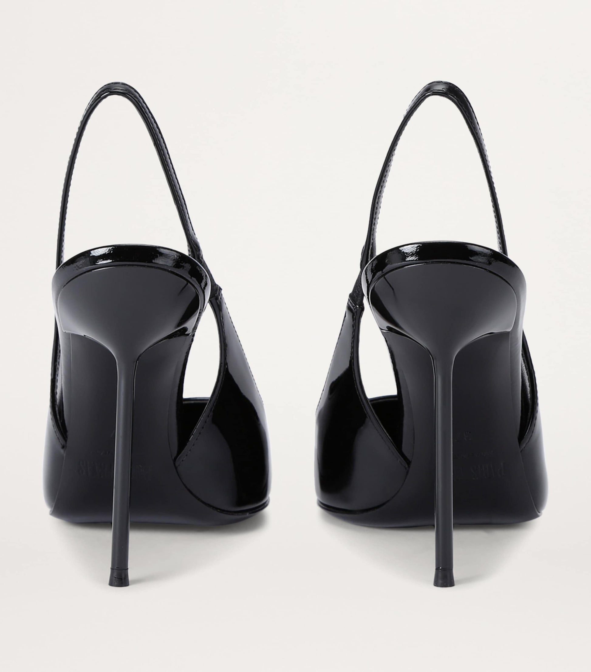 Patent Leather Lidia Slingback Pumps 105 BLACK