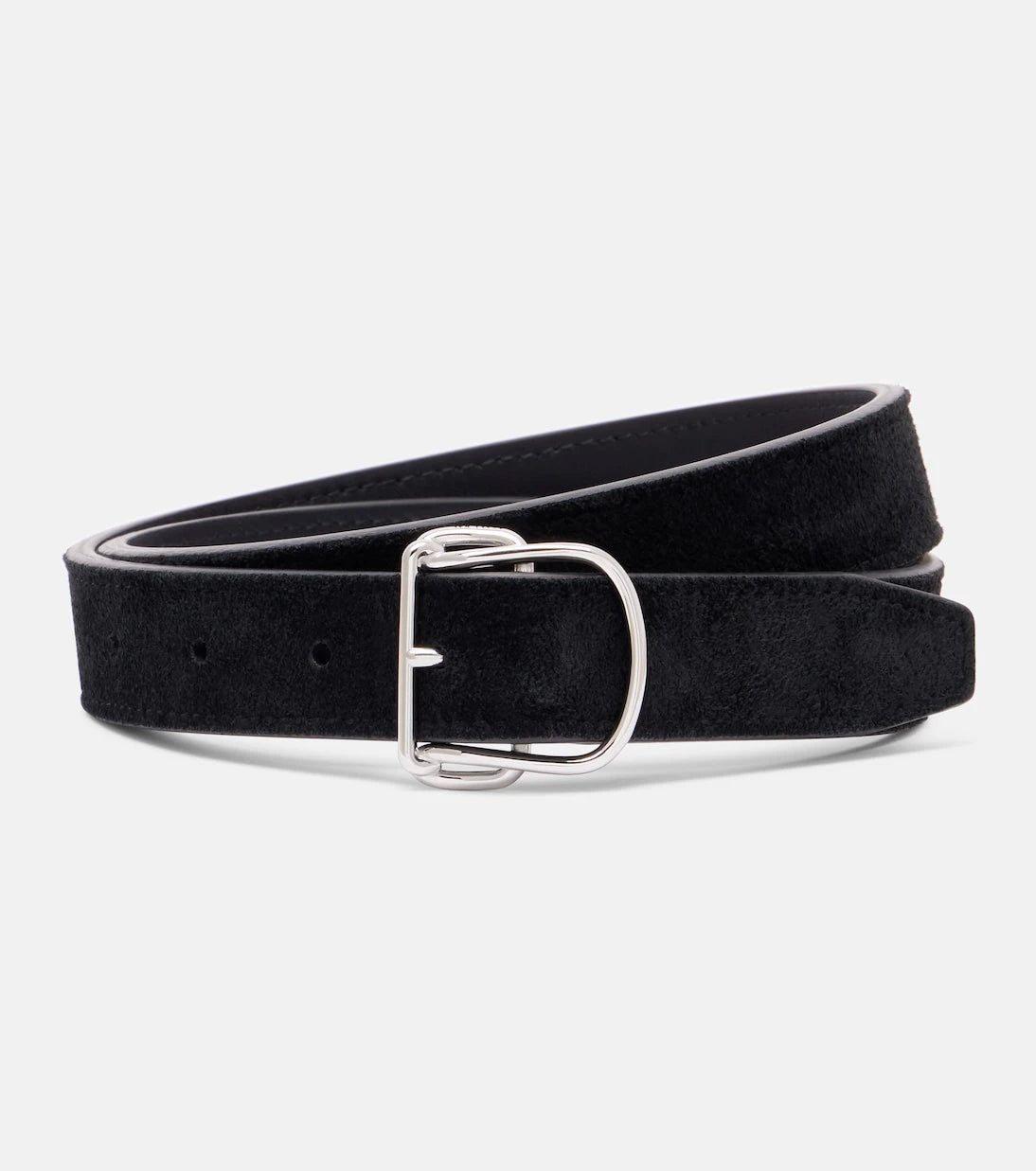 Toteme - Swirl suede belt