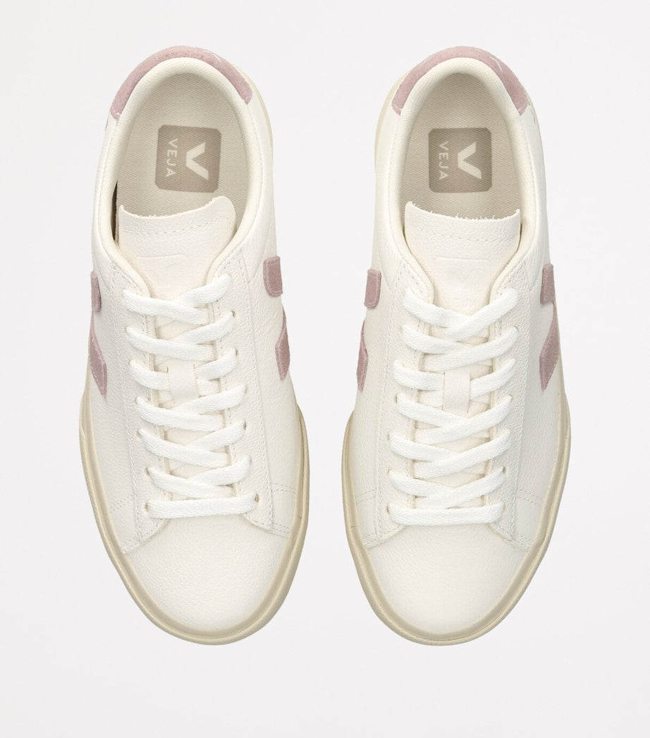 Veja Pink Leather Campo Sneakers