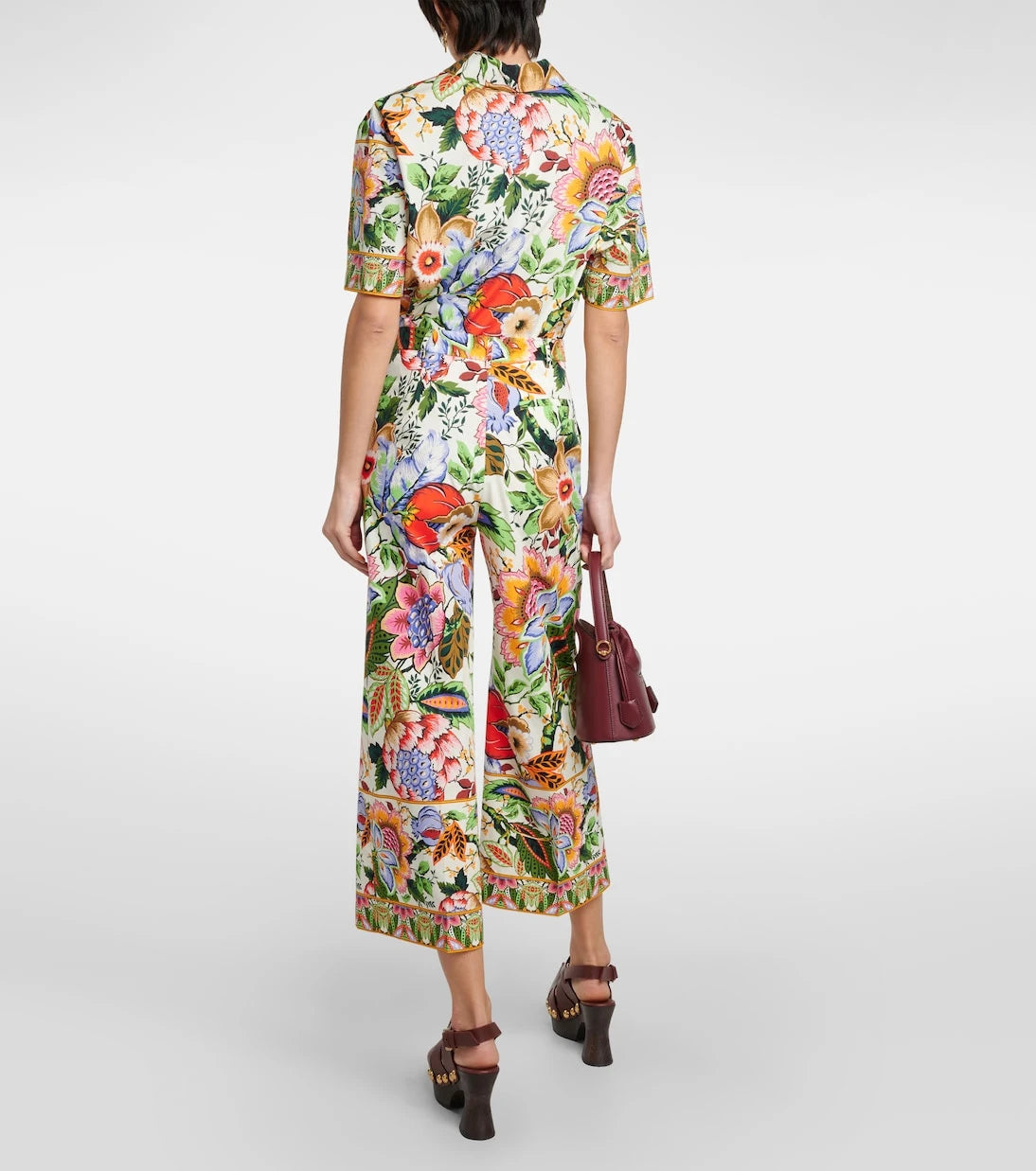 Etro - Floral cotton culottes