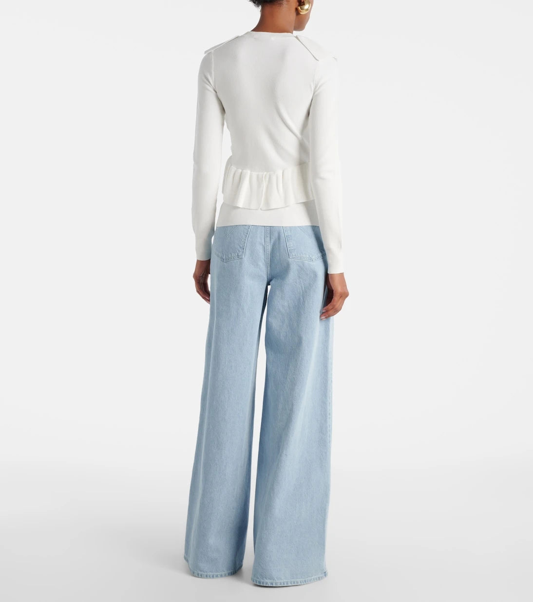 Max Mara - Agenzia knitted ruffled top