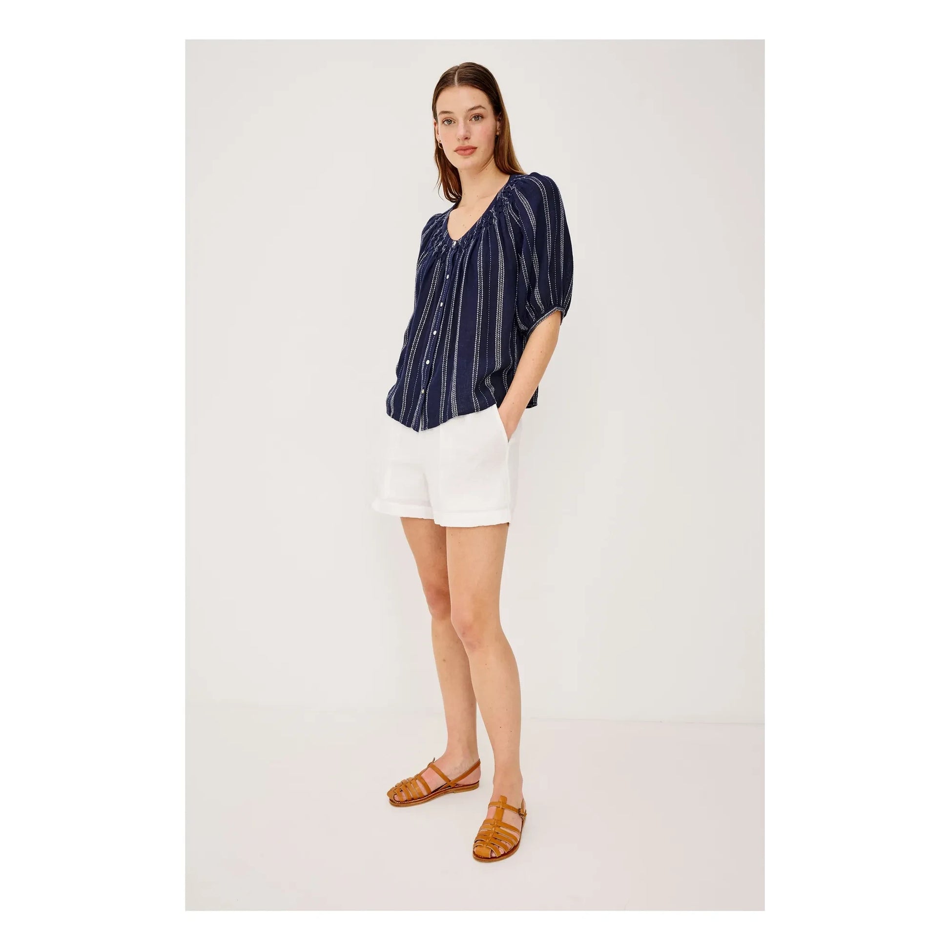 Rails - Blouse Stripes Rix | Navy blue