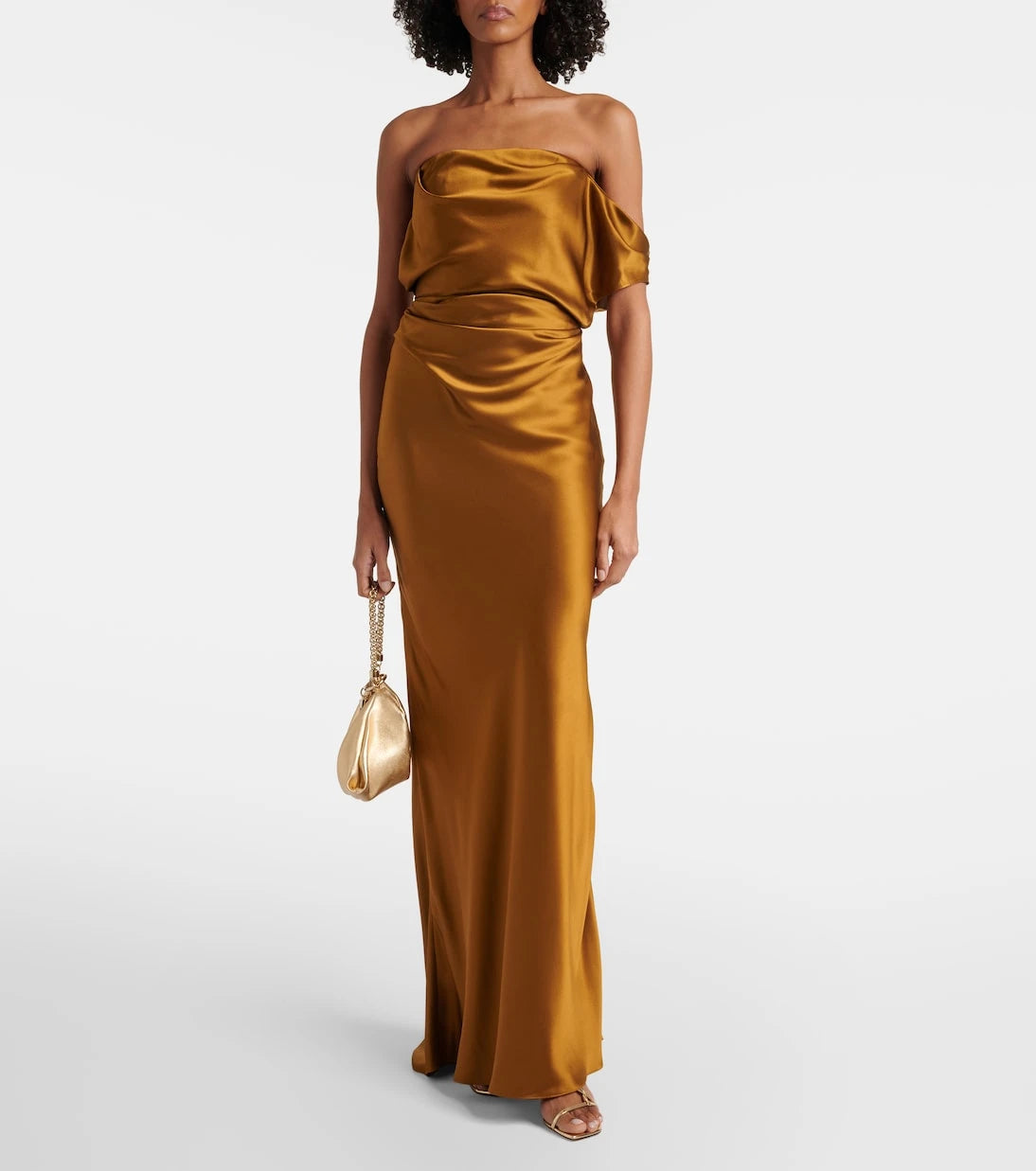The Sei - Draped silk satin gown