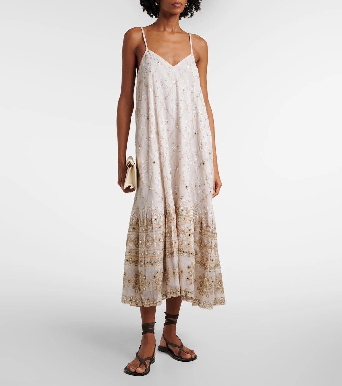 Juliet Dunn - Mosaic printed cotton midi dress