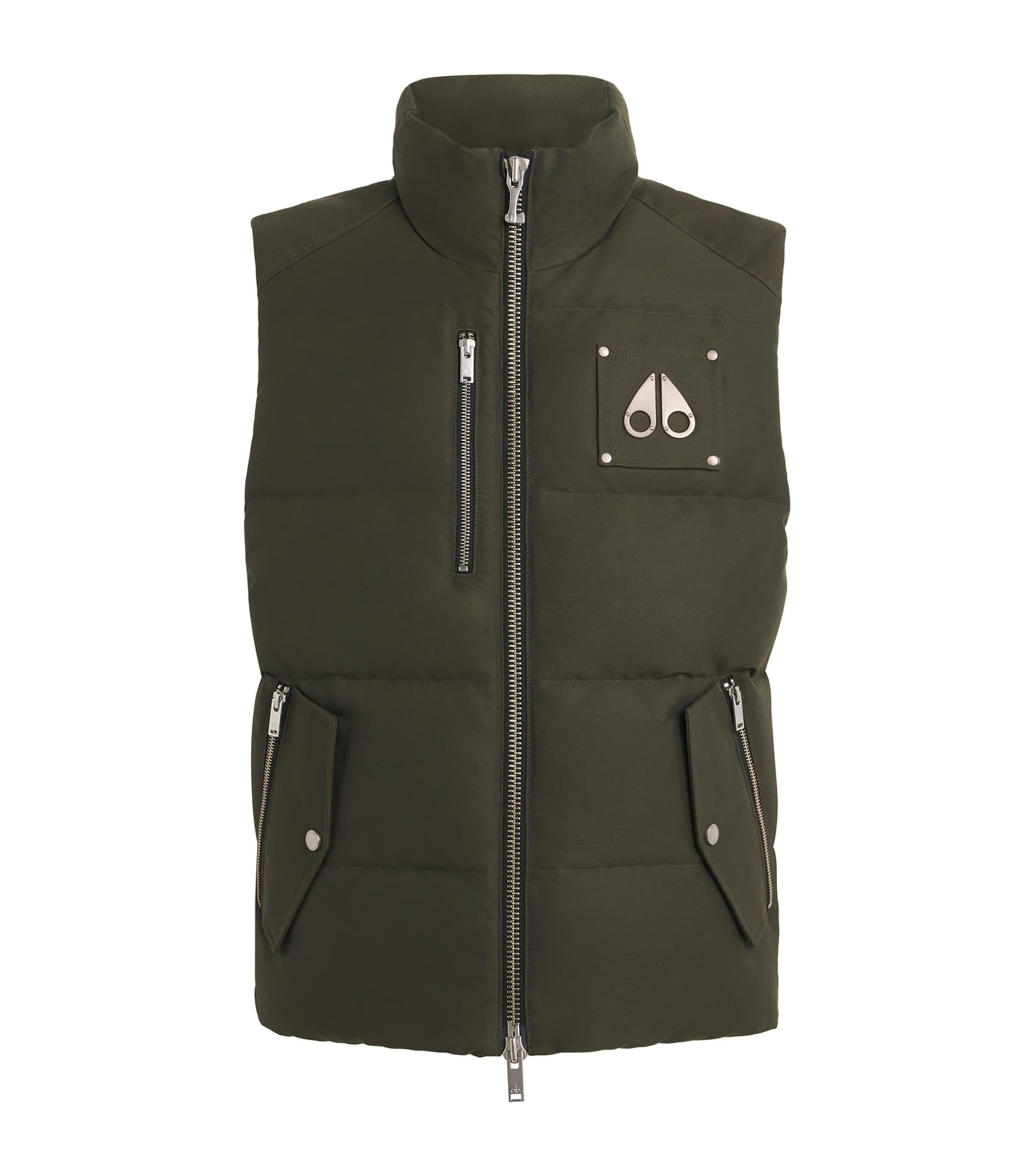 Green Cotton-Blend Down Westmount Gilet