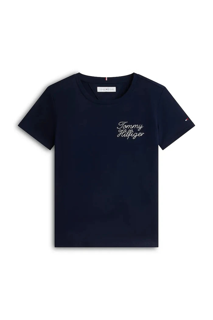 Çocuklar için pamuklu Tommy Hilfiger tişört