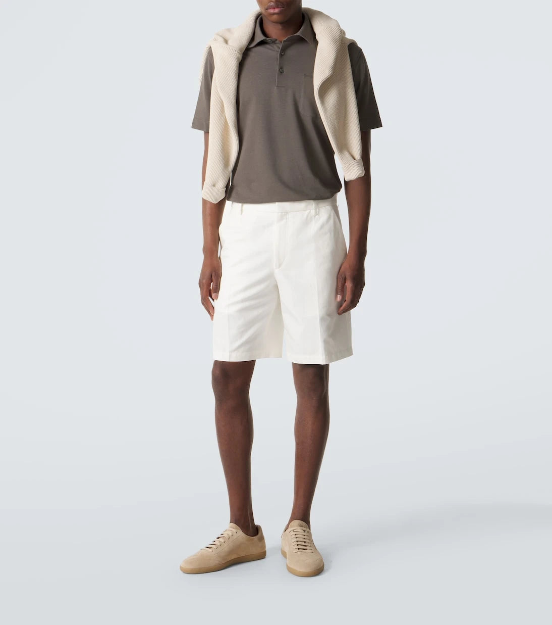 Zegna - Cotton piqué polo shirt