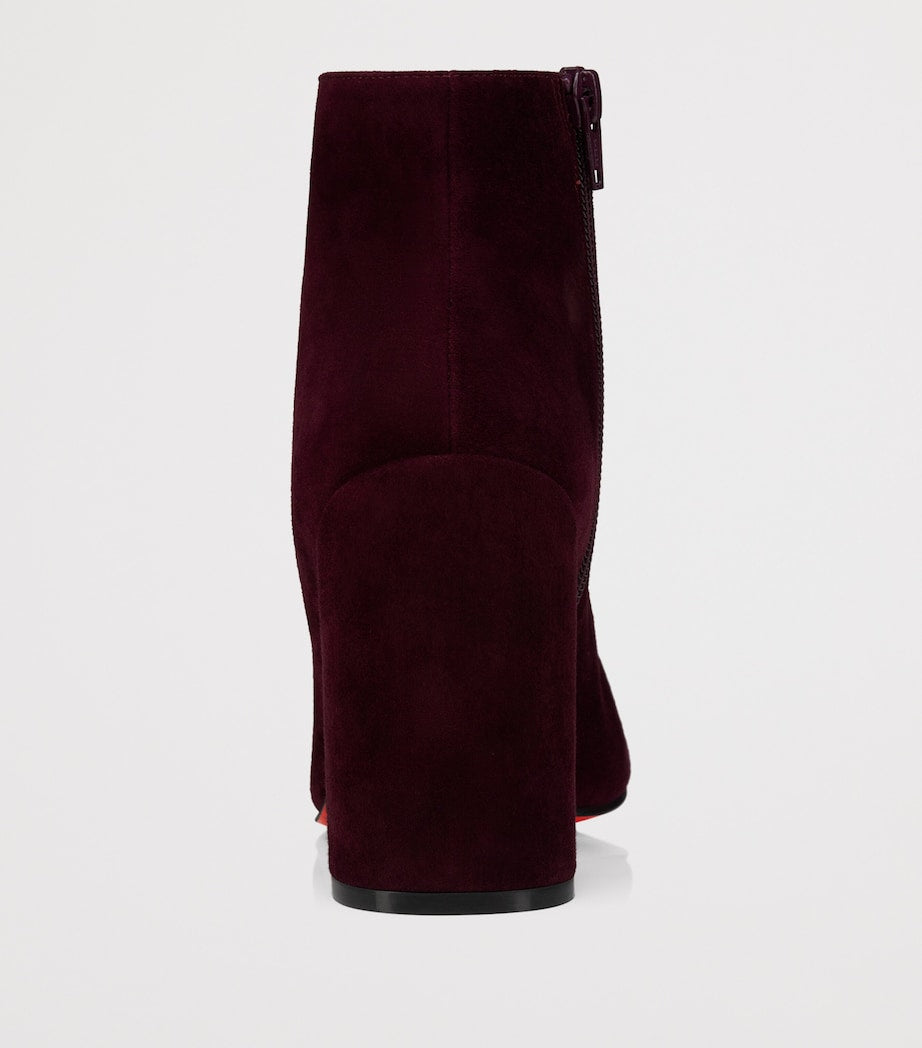 Christian Louboutin Red Jane Heeled Boots 85