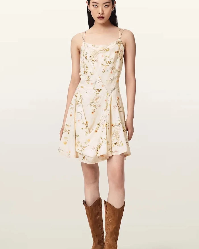 AllSaints viskon yazlık elbise CLAIRE