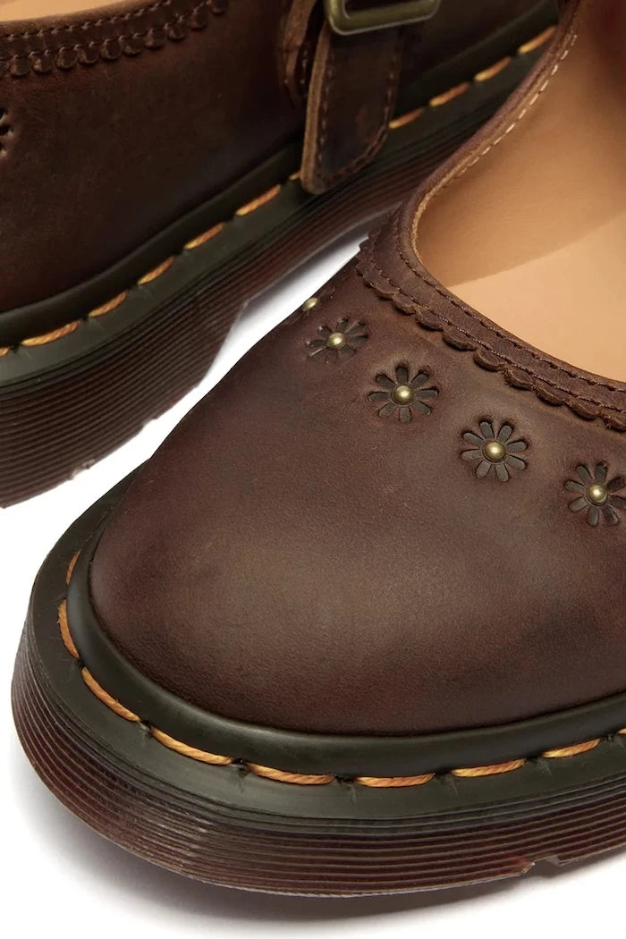 Dr. Martens балеринки от кожа Mary Jane Flower