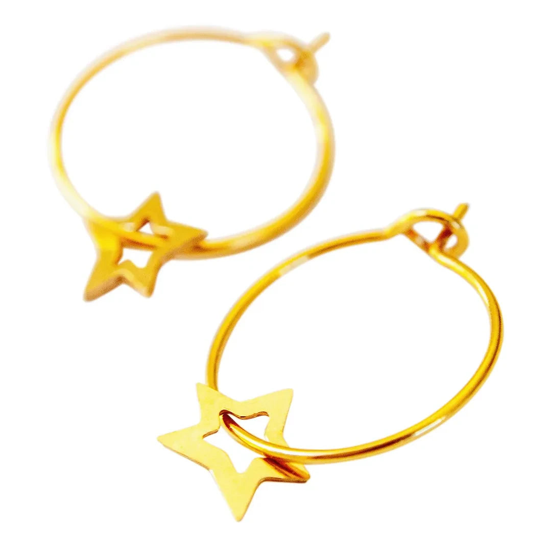 Adorabili - Small Star Hoops x Smallable | Gold