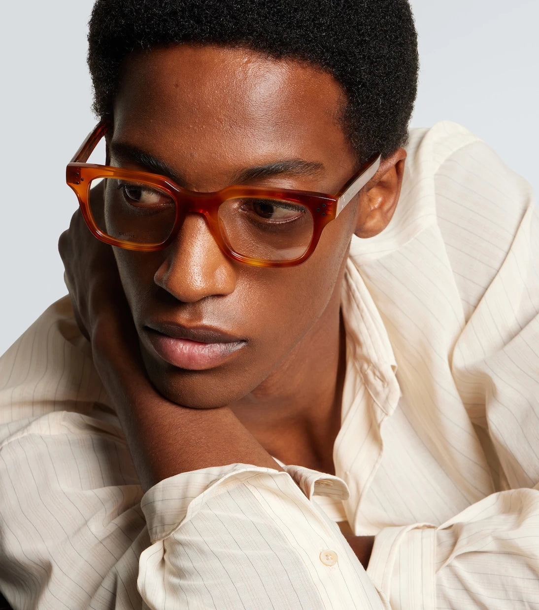 Celine Eyewear - Bold 3 dots square glasses