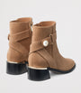 Beige Noor 45 Suede Ankle Boots