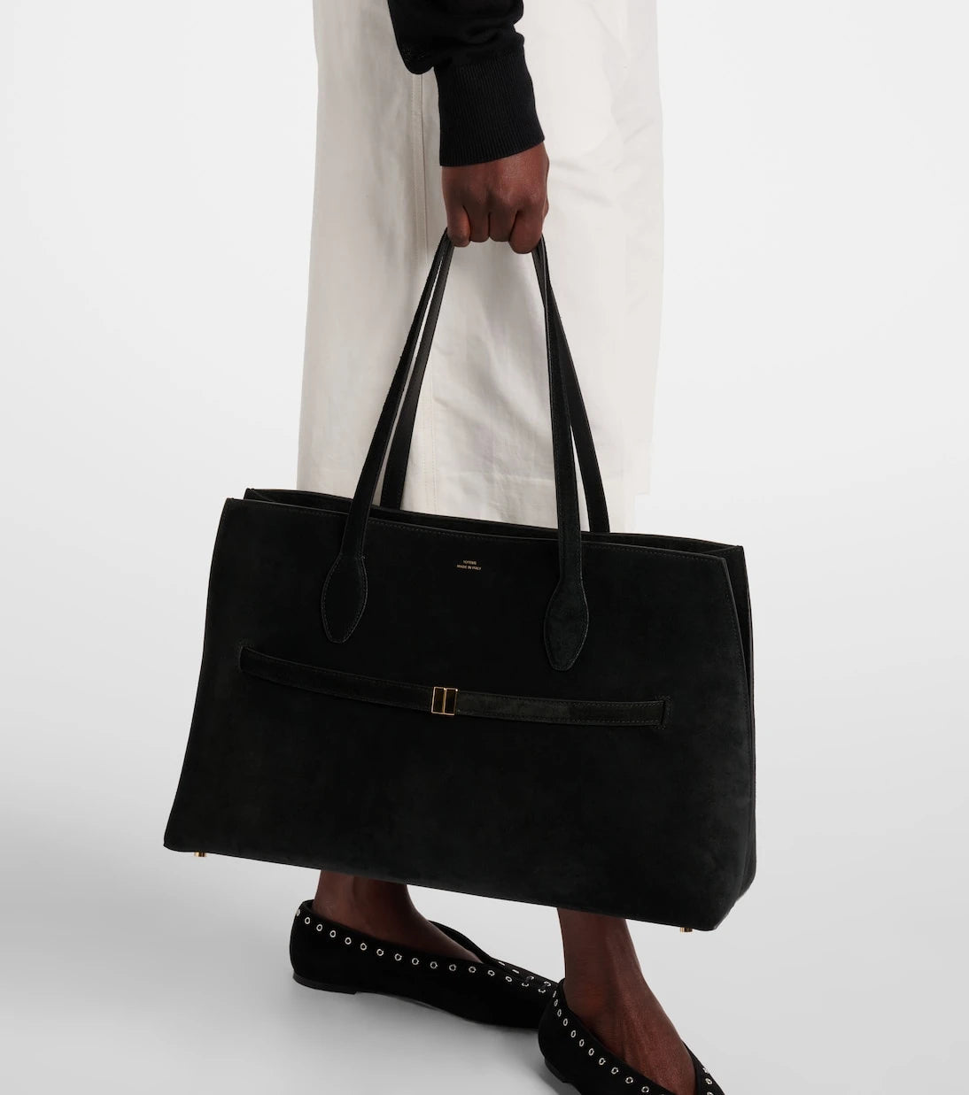 Toteme - Large suede tote bag