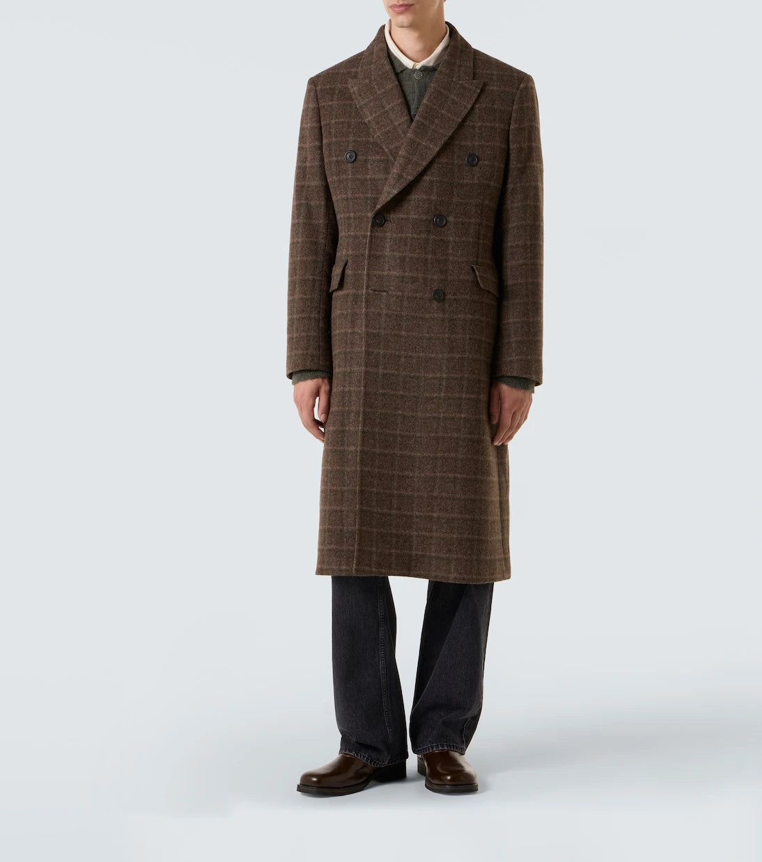 Our Legacy - Whale checked virgin wool coat