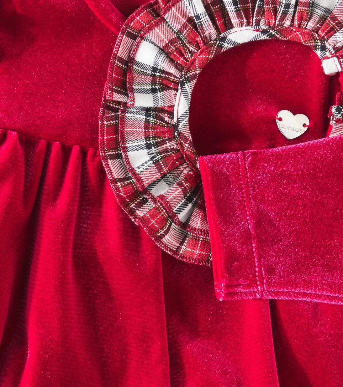 Monnalisa - Baby tartan tiered dress