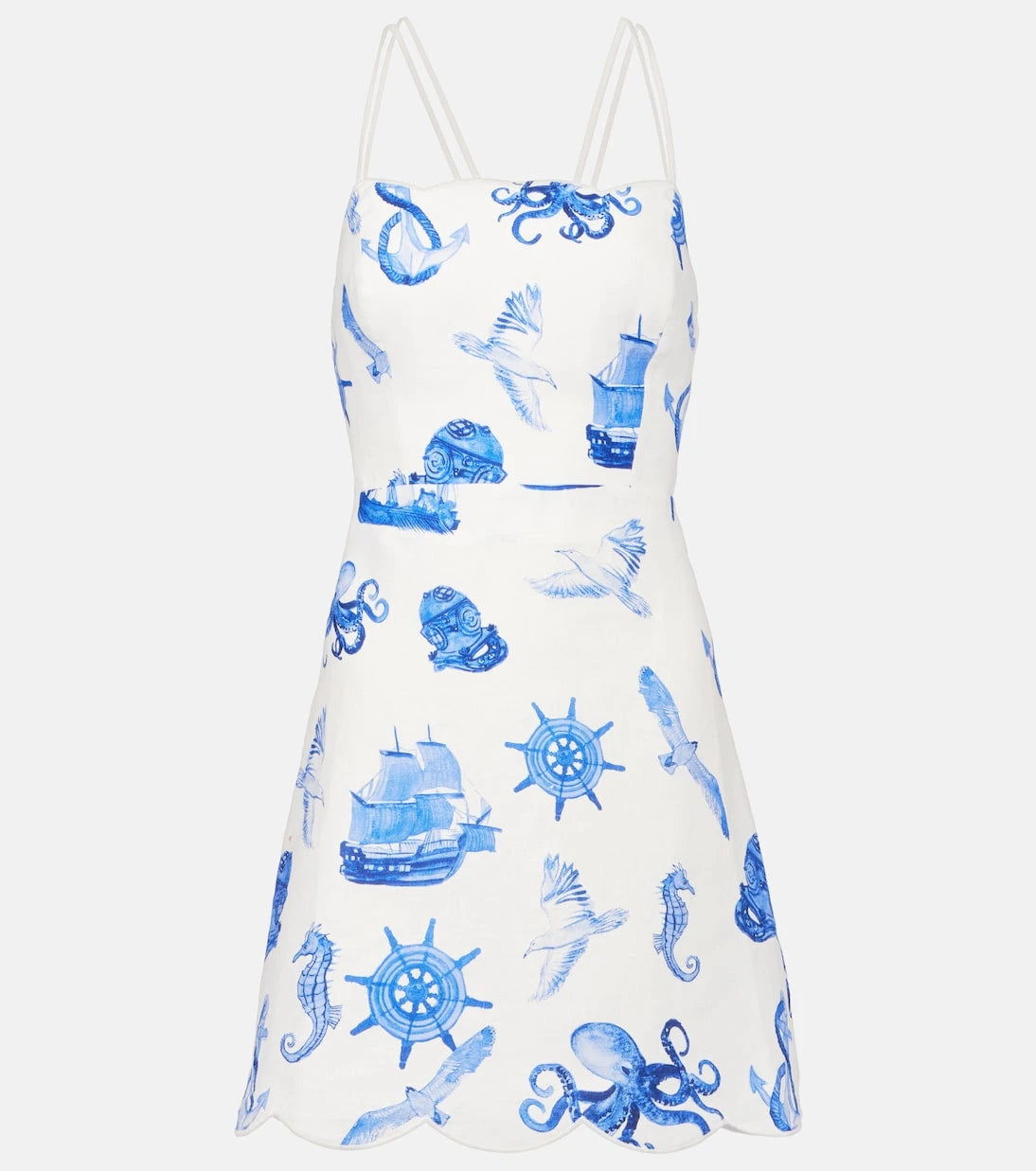 Farm Rio - Printed linen minidress