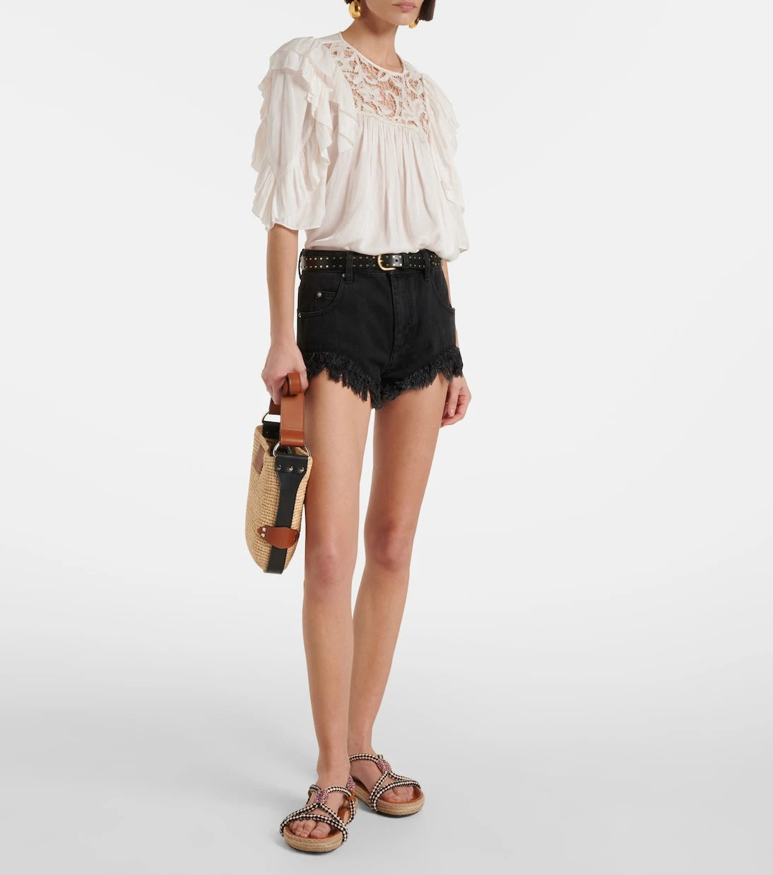 Isabel Marant - Waltee leather-trimmed espadrilles