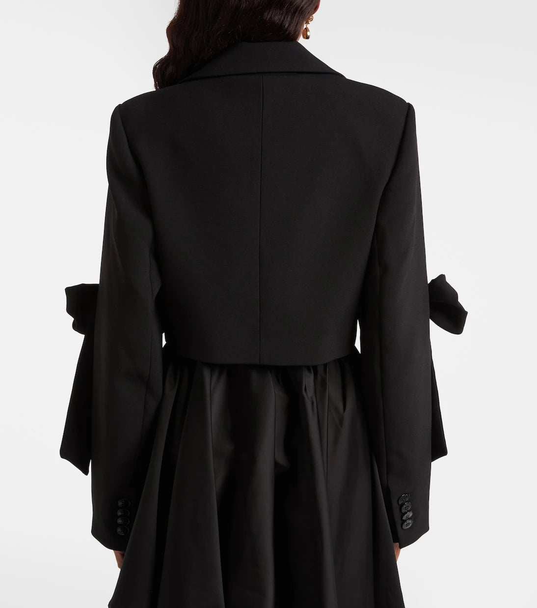 Ganni - Kruvaze kısa blazer ceket
