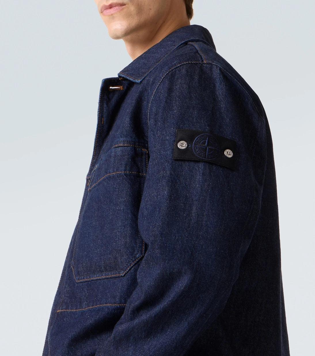 Stone Island - Compass denim overshirt