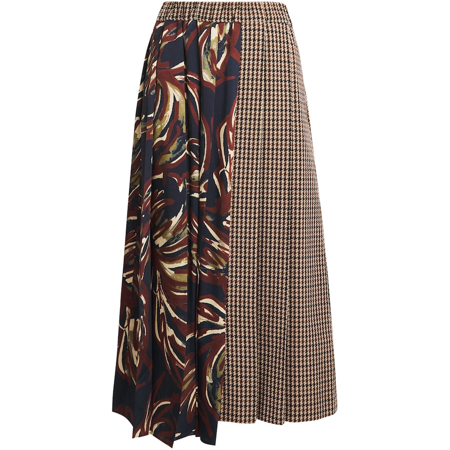 Weekend Max Mara Purple Pleated Panelled Midi Skirt