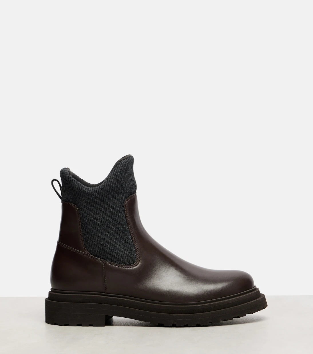 Brunello Cucinelli - Leather sock boots